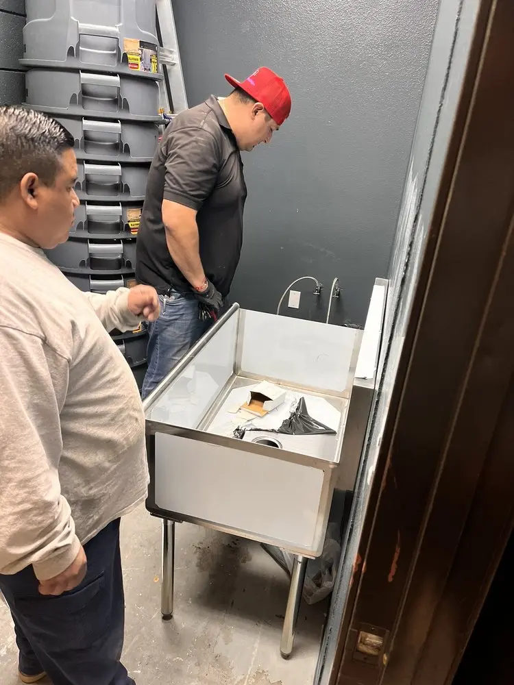 Commercial plumbing and sink installation in Ponderosa