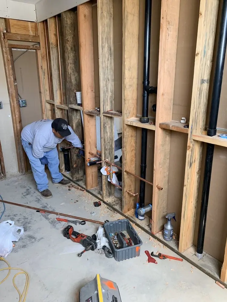 Commercial rough-in plumbing for Water Heater Replacement in Ponderosa